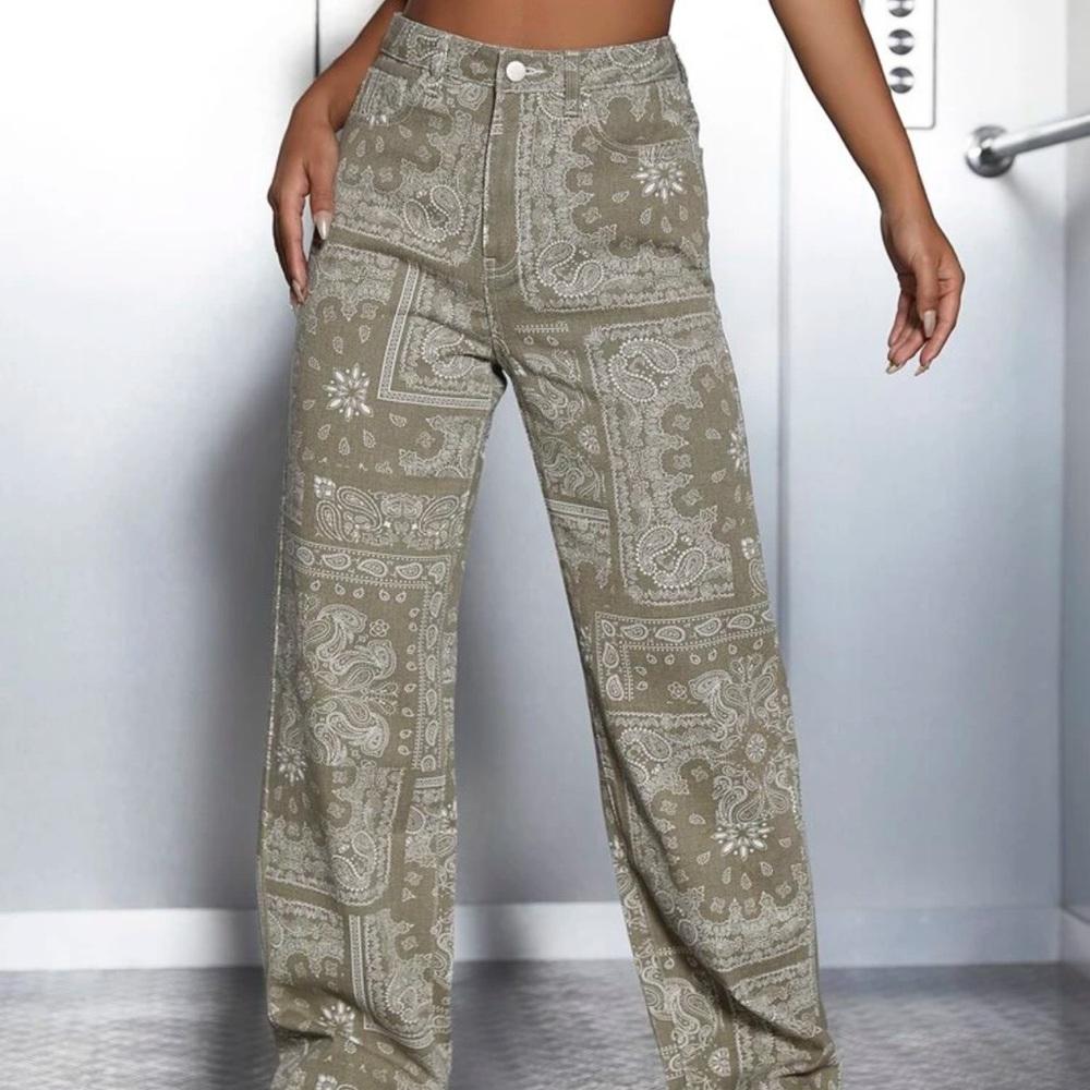 High Waist Straight Leg Jeans